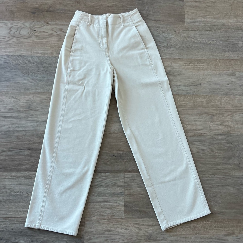 ARITZIA Wilfred cargo cream straight pants